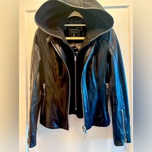 Original Italian Leather Moto Jacket from Florence size XS